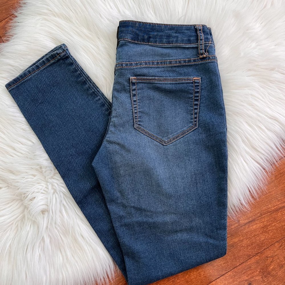 Mossimo Stretch Blue Ankle Denim Legging Jeans-Size 1
